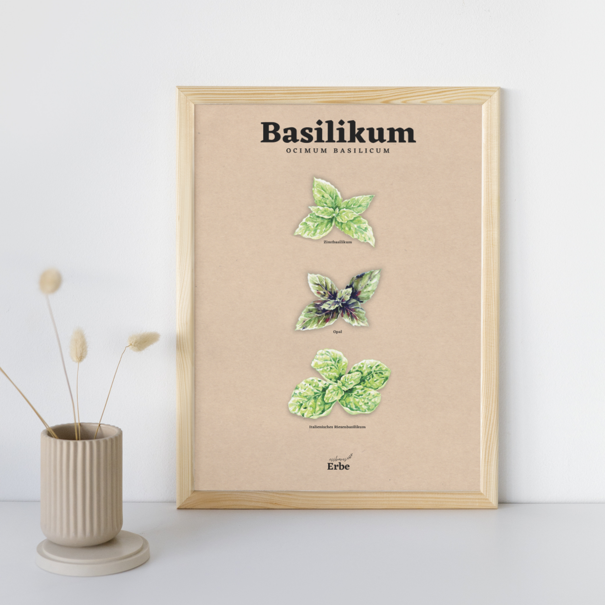 Basilikum Vintage Poster