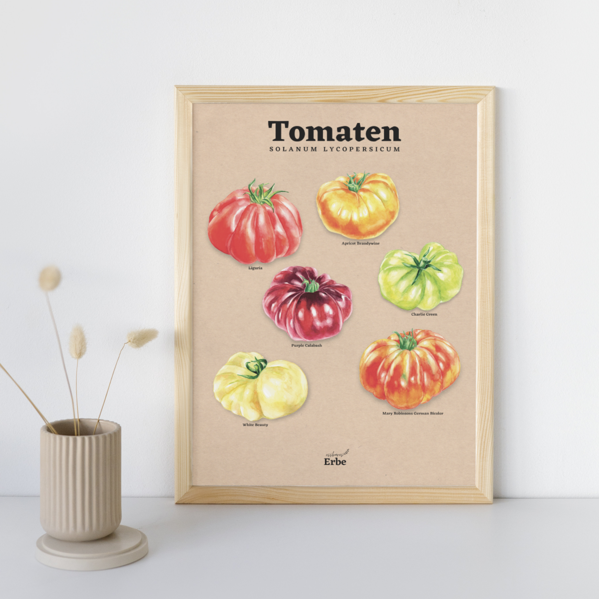 Fleischtomaten Vintage Poster